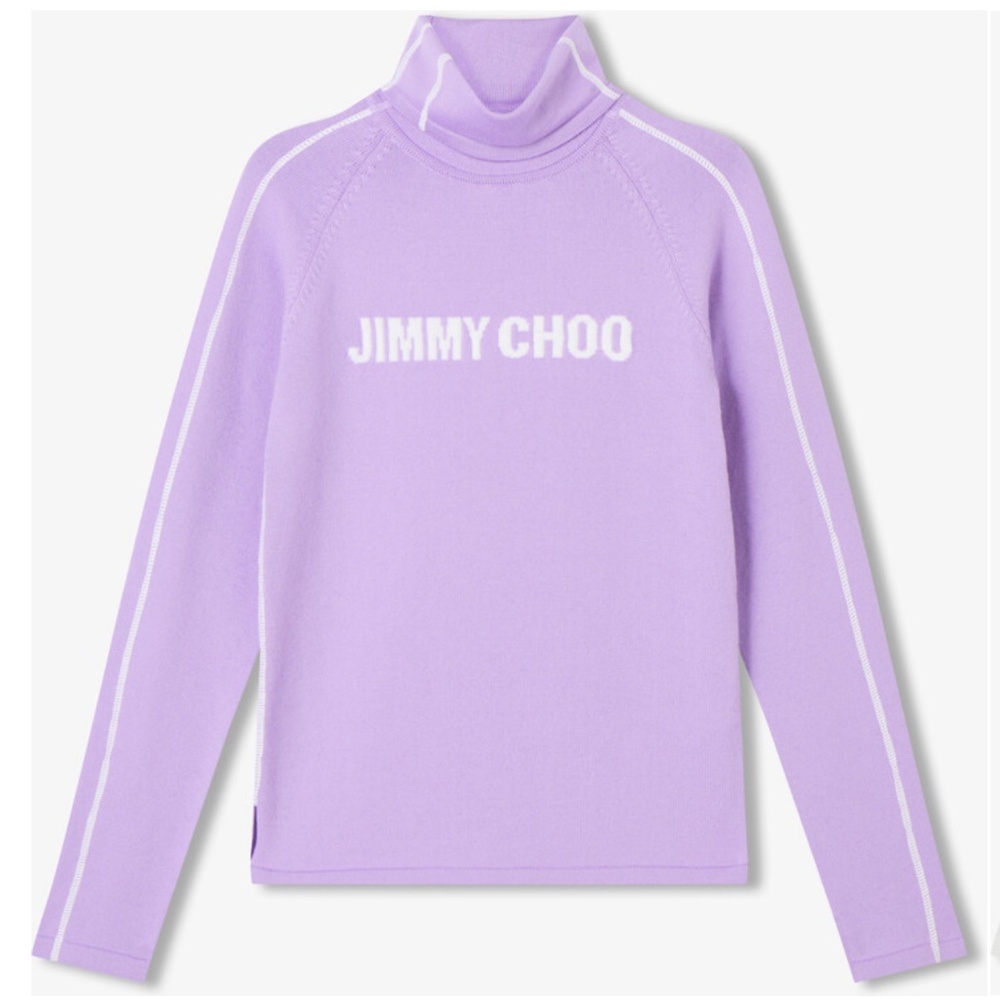 Jimmy Choo - Lilac Wool Ski Turtleneck - 2022 Snow Capsule Collection